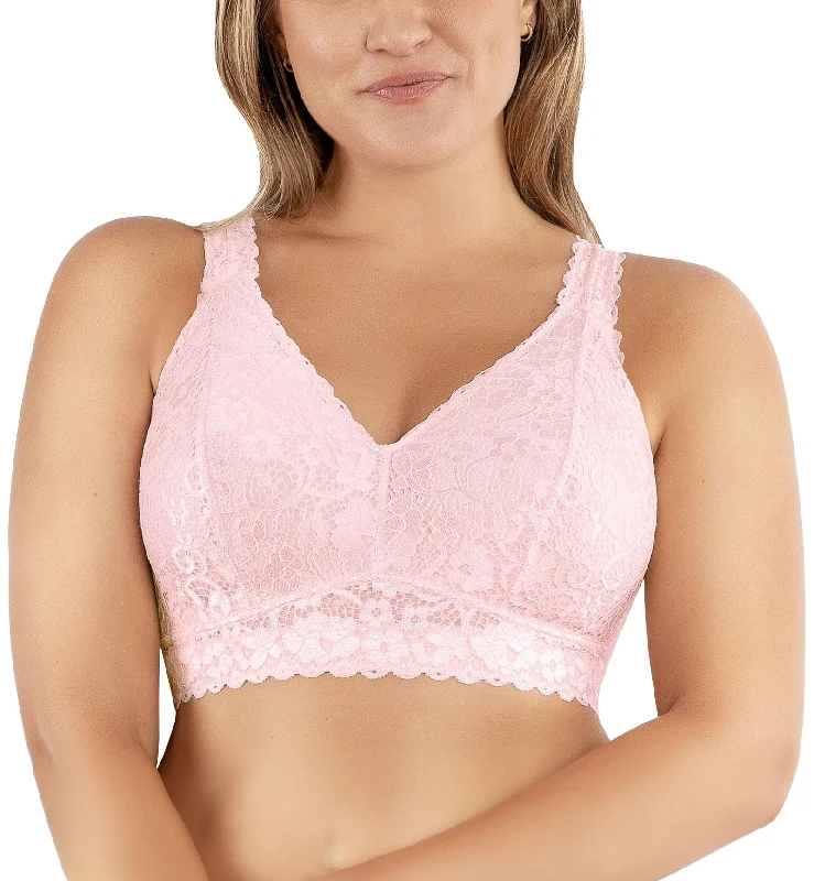 Parfait Adriana Banded Stretch Lace Wireless Bralette (P5482) - Petal Pink