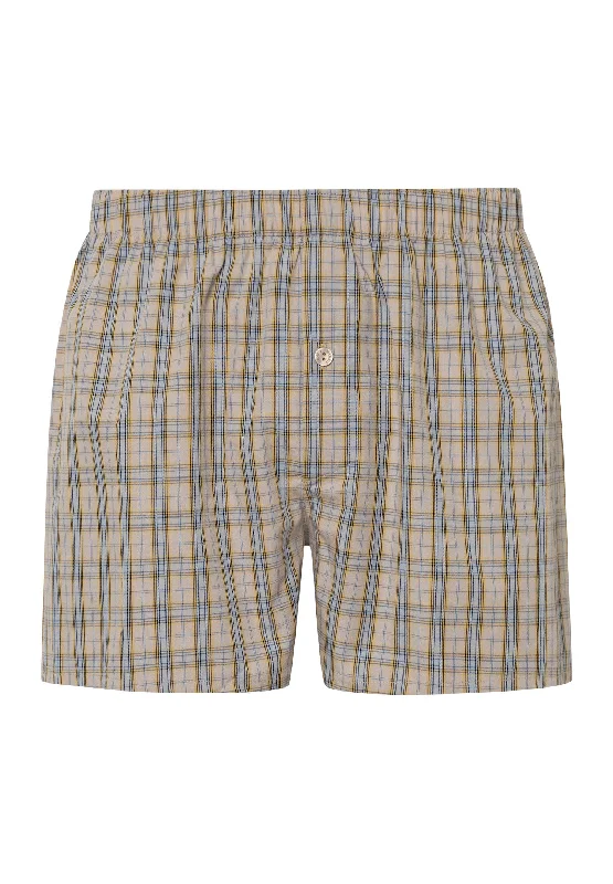 Fancy Woven Boxer | Amber Check 74013-2887