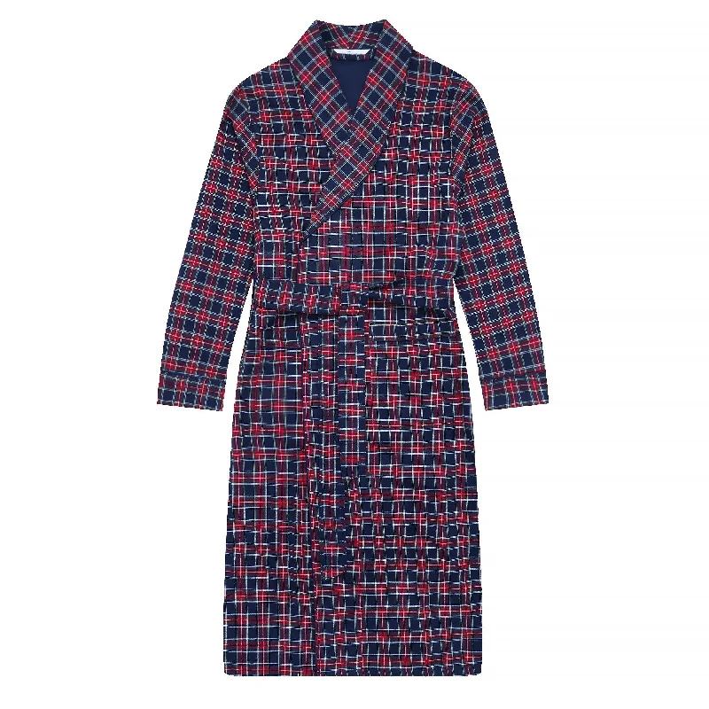 Mens Robe - Premium 100% Cotton Flannel Robe